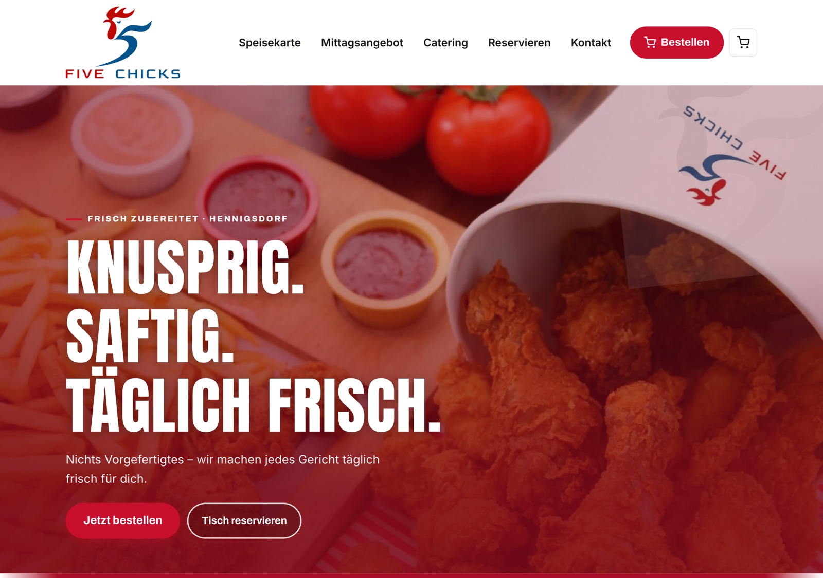 Aktuelle Website: Five Chicks, Hennigsdorf